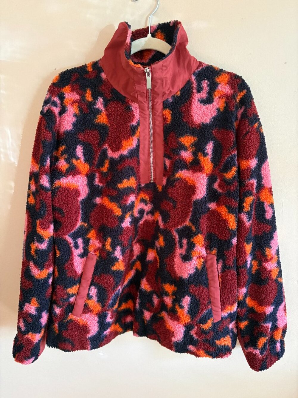 Adorable colourful zip up fleece